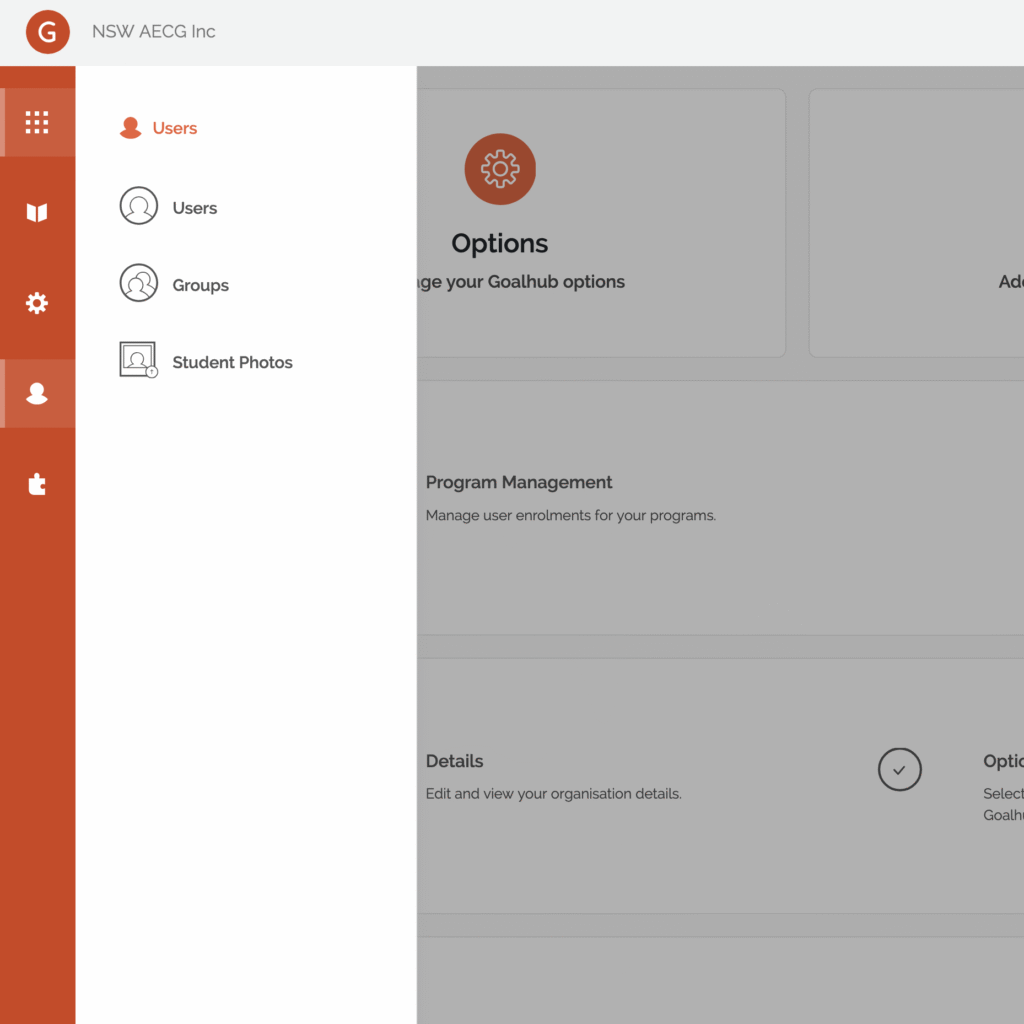 goalhub side menu cropped