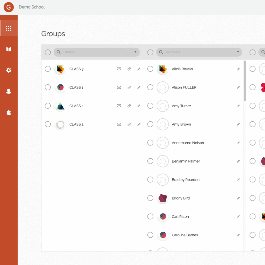 Goalhub Groups Admin Screen