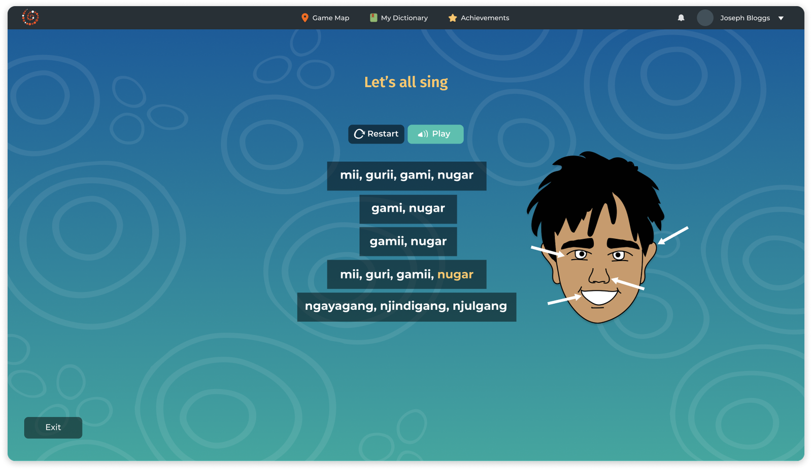 Sing along side activity