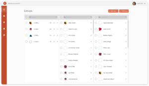 Goalhub Admin Groups Screen