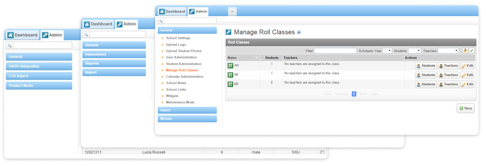 Example of differing navigation through the screens
