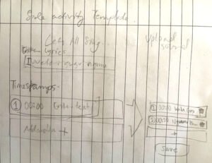 Sing with me builder template rough sketch