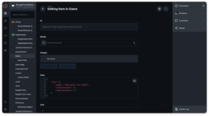 backend interface for adding games