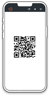 QR code mobile graphic